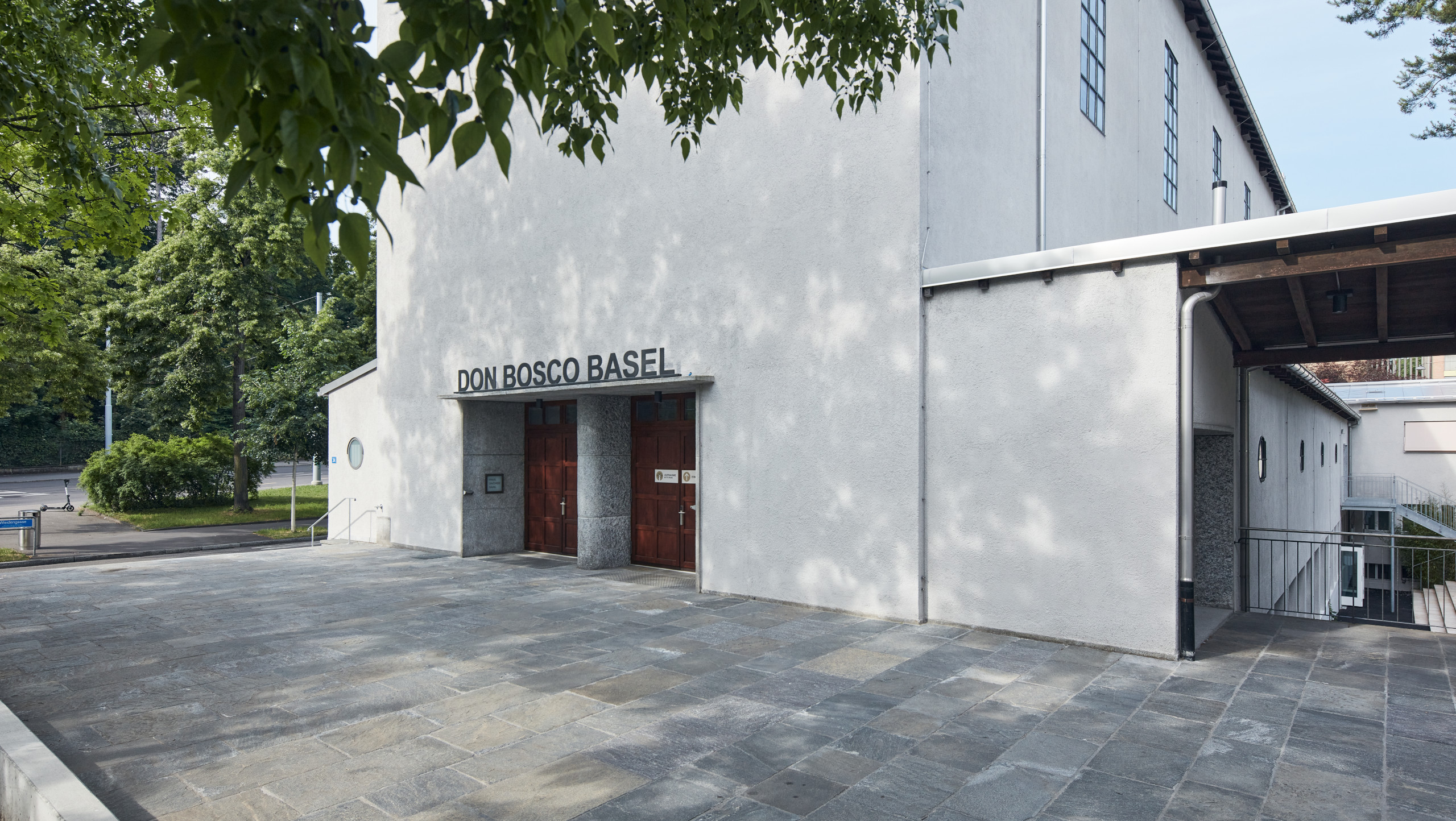 Aussenansicht des Don Bosco Basel. Aussenansicht des Don Bosco Basel.
