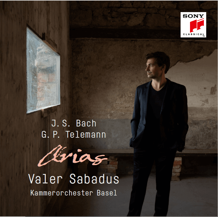 Albumcover Kammerorchester Basel und Valer Sabadus, Bach und Telemann, Arias