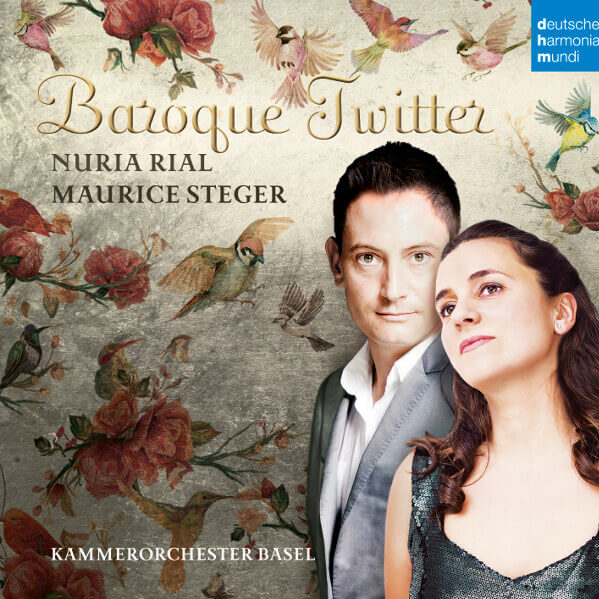 Albumcover Kammerorchester Basel Baroque Twitter mit Nuria Rial und Maurice Steger, Label Sony Classical