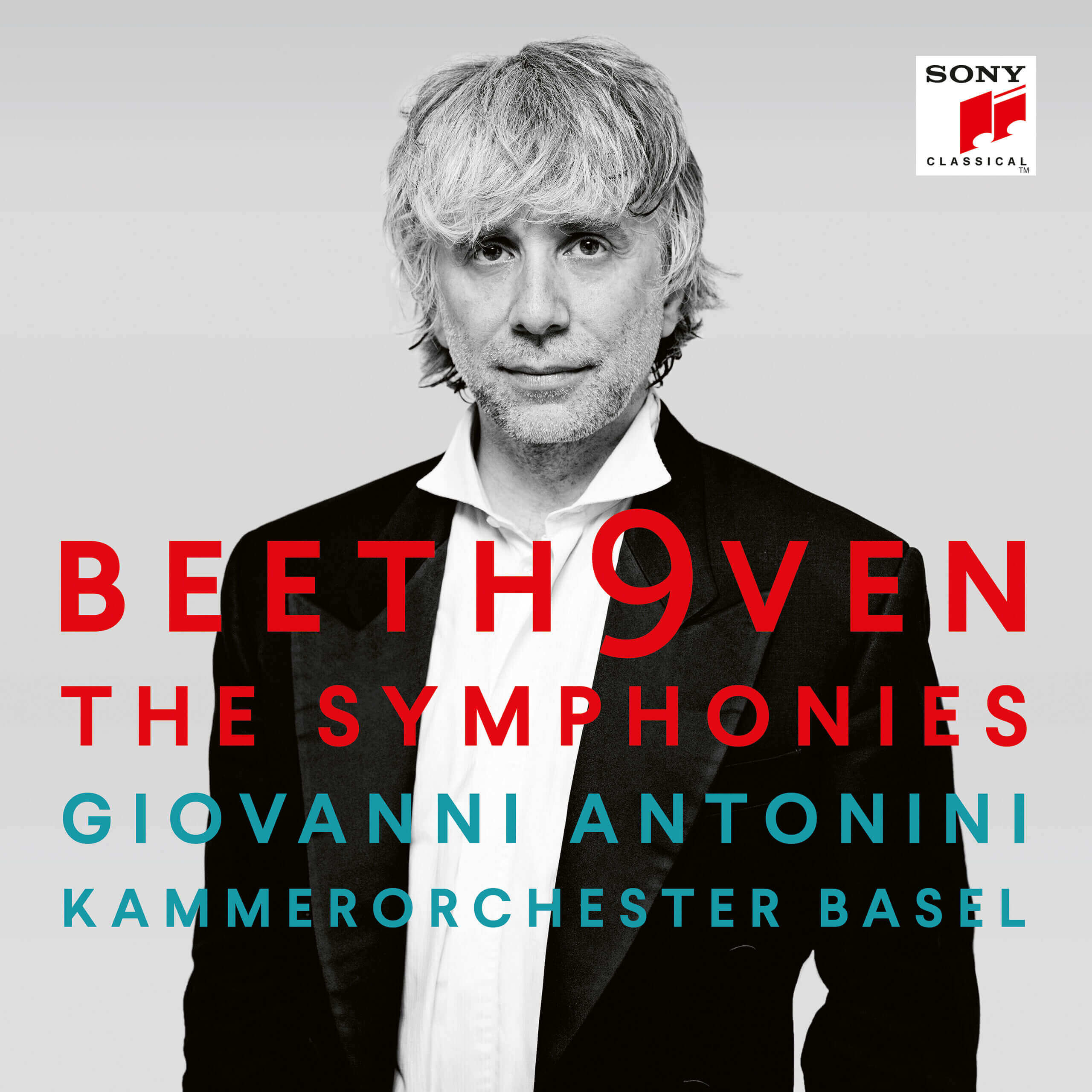 Albumcover "Beethoven The Symphonies", Kammerorchester Basel, Giovanni Antonini, Beethovenbox