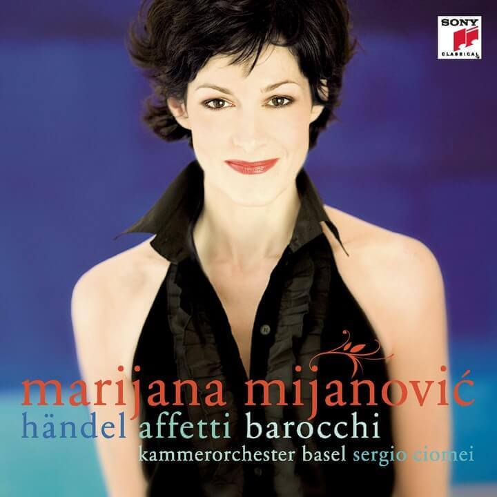 Album-Cover "Affetti Barocchi" Haendel, Kammerorchester Basel, Marijana Mijanovic