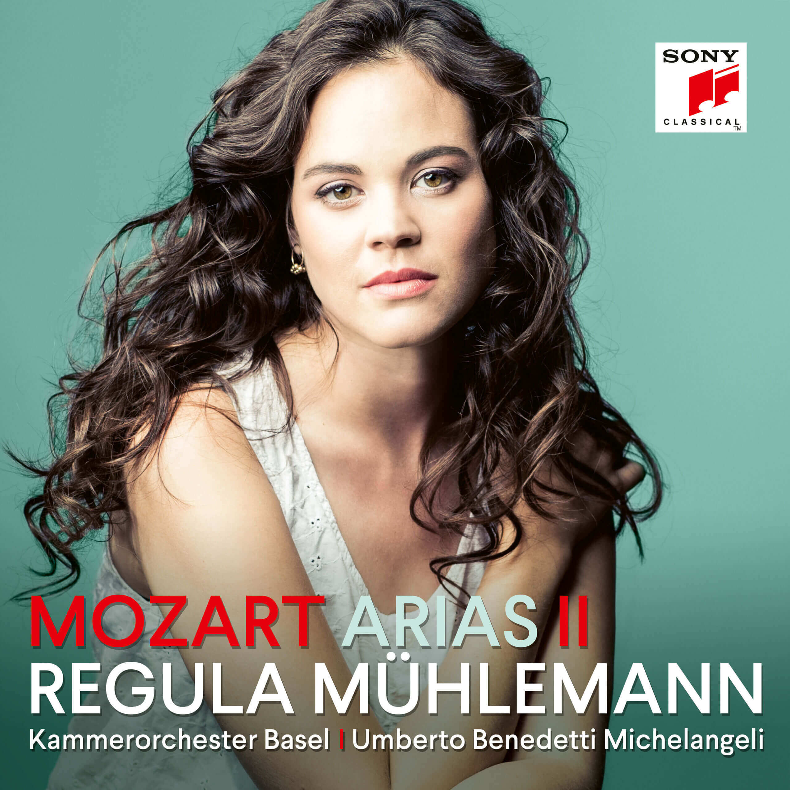 Album-Cover Mozart Arias 2, Regula Muehlemann, Kammerorchester Basel, Umberto Benedetti Michelangeli