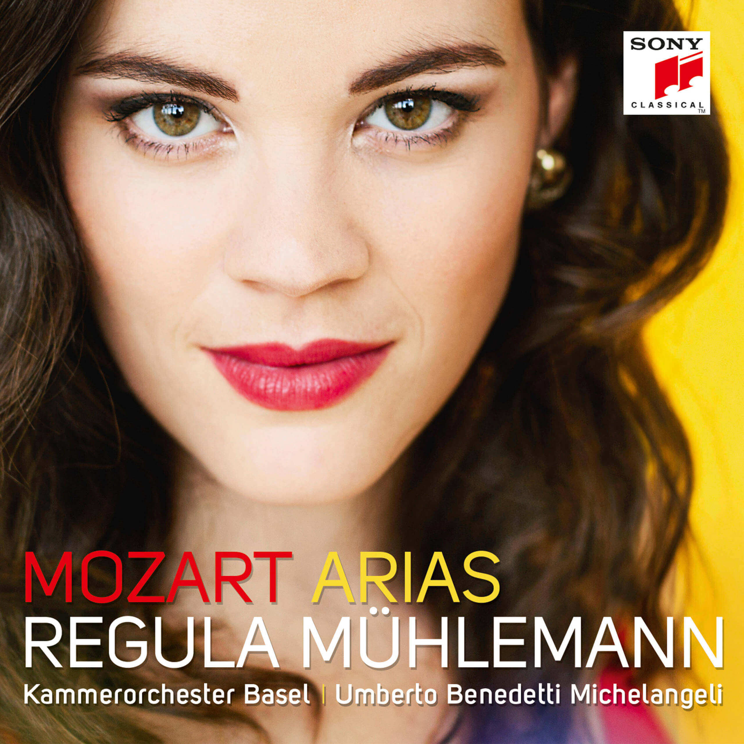 Album-Cover "Mozart Arias", Regula Muehlemann, Umberto Benedetti Michelangeli, Kammerorchester Basel