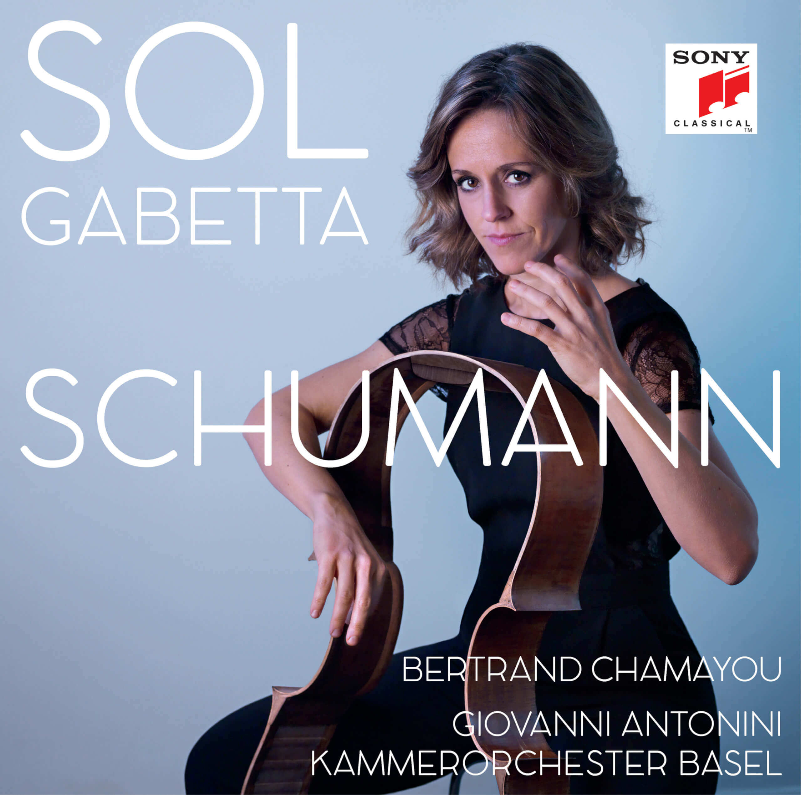 Album-Cover Kammerorchester Basel, Sol Gabetta, Bertrand Chamayou; Schumann Cellokonzert