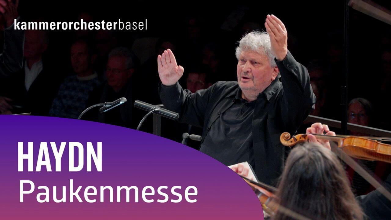 Conductor René Jacobs is conducting the Basel Chamber Orchestra.